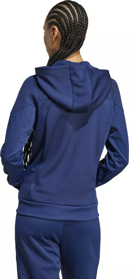 Суитшърт с качулка adidas TIRO25 FZ W