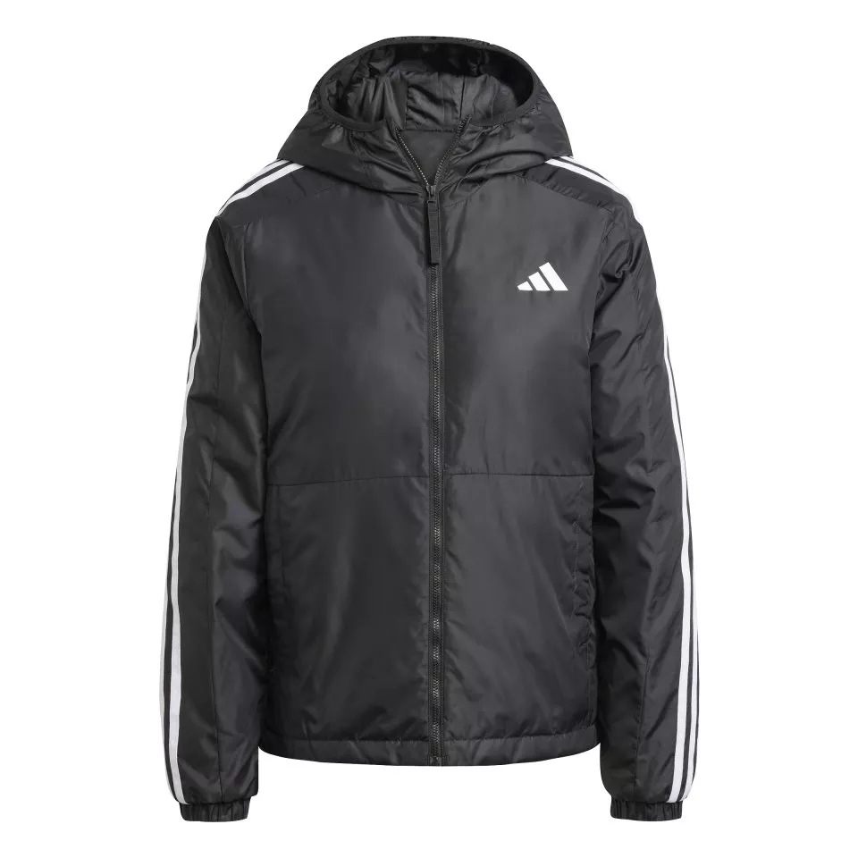 Jacheta cu gluga adidas Essentials 3-Stripes Hooded Jacket Women