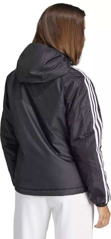 Jacheta cu gluga adidas Essentials 3-Stripes Hooded Jacket Women