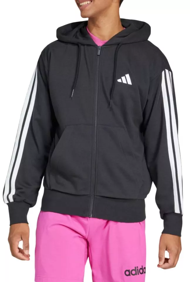 Суитшърт с качулка adidas Sportswear Essentials 3-Stripes French Terry Full-Zip