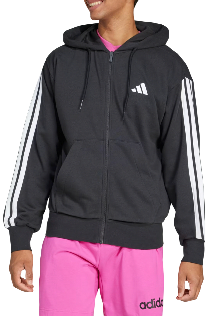 Суитшърт с качулка adidas Sportswear Essentials 3-Stripes French Terry Full-Zip