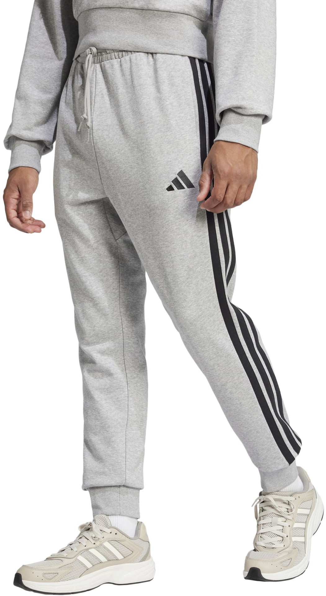adidas Sportswear Essential 3-Stripes French Terry Broeken, S, Grijs