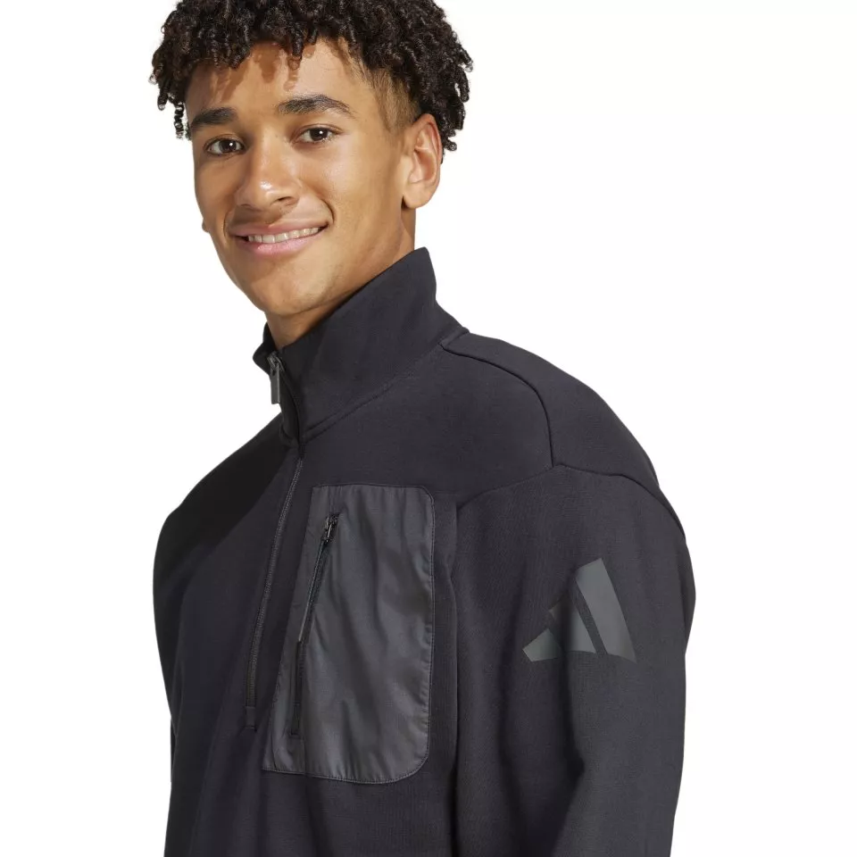 Суитшърт adidas City Escape Fleece Half-Zip
