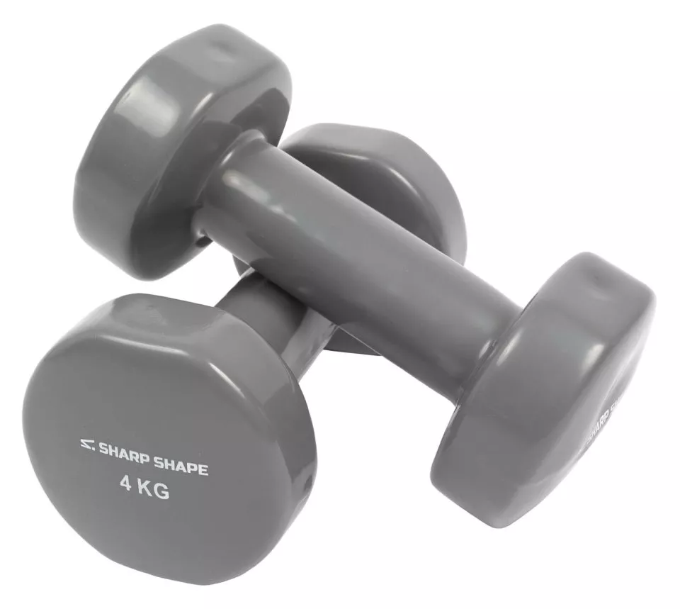 Sharp Shape VINYL DUMBBELL 2 X 4 KG GREY