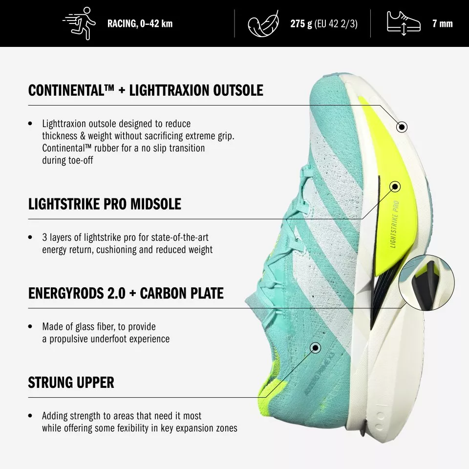 Laufschuhe adidas ADIZERO PRIME X 3 STRUNG