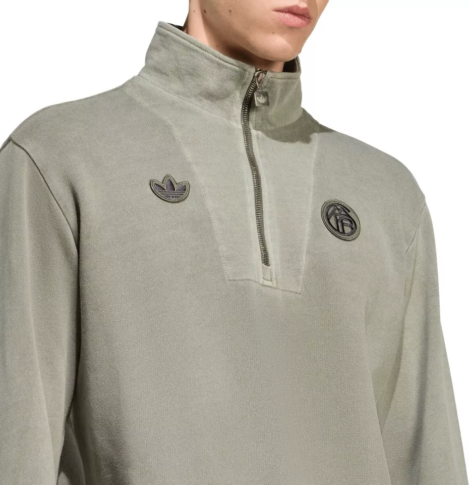 Тениска с дълъг ръкав adidas Originals FC Bayern Munich Icon Halfzip Jacket