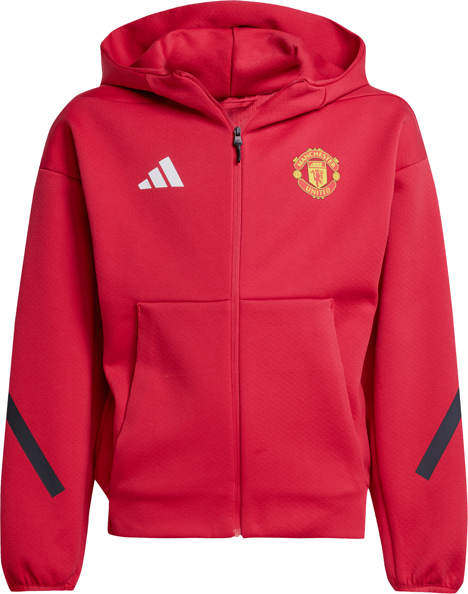 Jakke med hætte adidas MUFC ANTH JKT Y