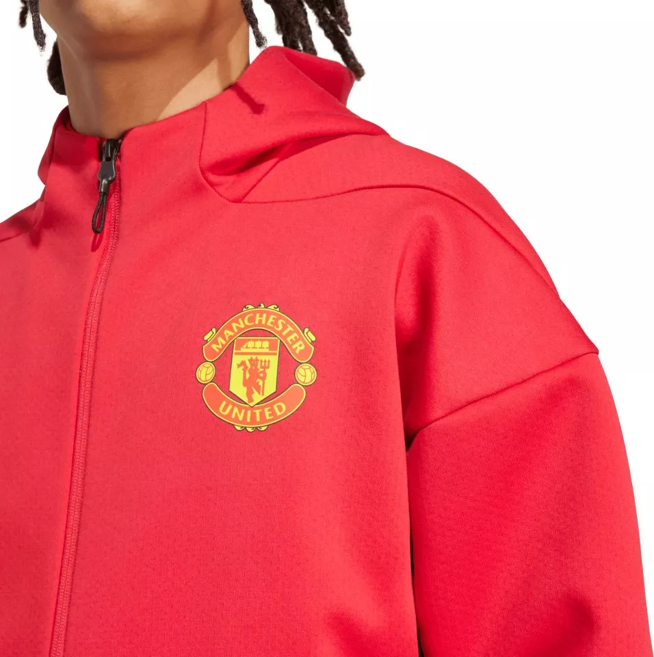 Jakna s kapuco adidas MUFC ANTH JKT