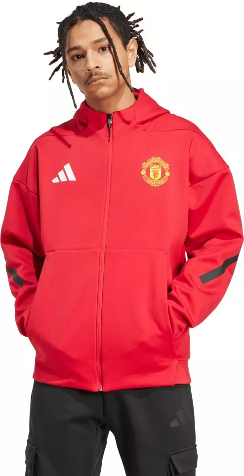 Jakna s kapuco adidas MUFC ANTH JKT