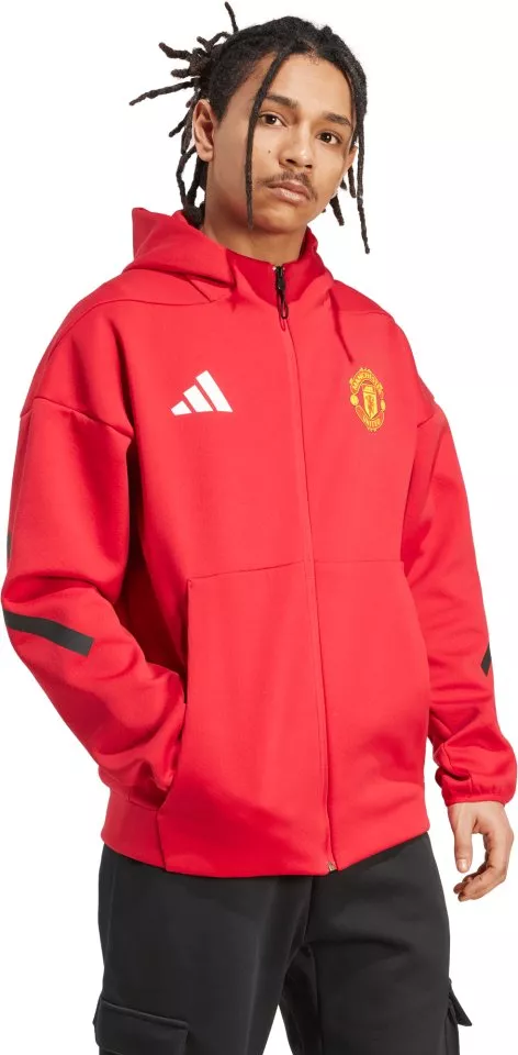 Jakna s kapuco adidas MUFC ANTH JKT