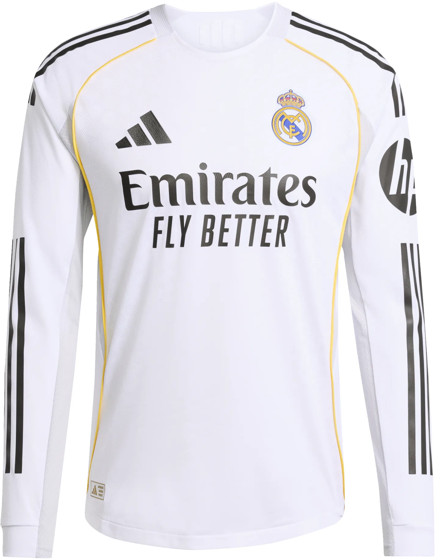 Bluza cu maneca lunga adidas Real Madrid Authentic Home Long Sleeve 2025/26
