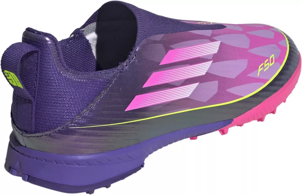 Ghete de fotbal adidas F50 League Laceless „Lamine Yamal“ TF Kids