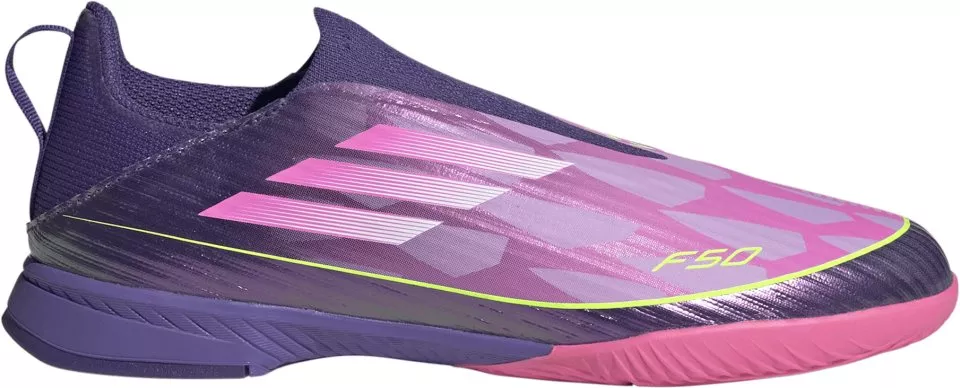 Pantofi fotbal de sală adidas F50 League Laceless „Lamine Yamal“ IN Kids