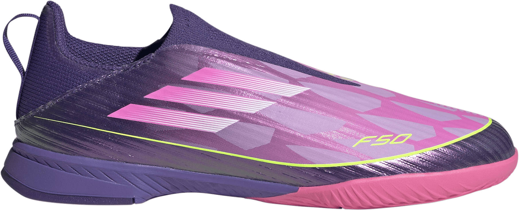 Pantofi fotbal de sală adidas F50 League Laceless „Lamine Yamal“ IN Kids