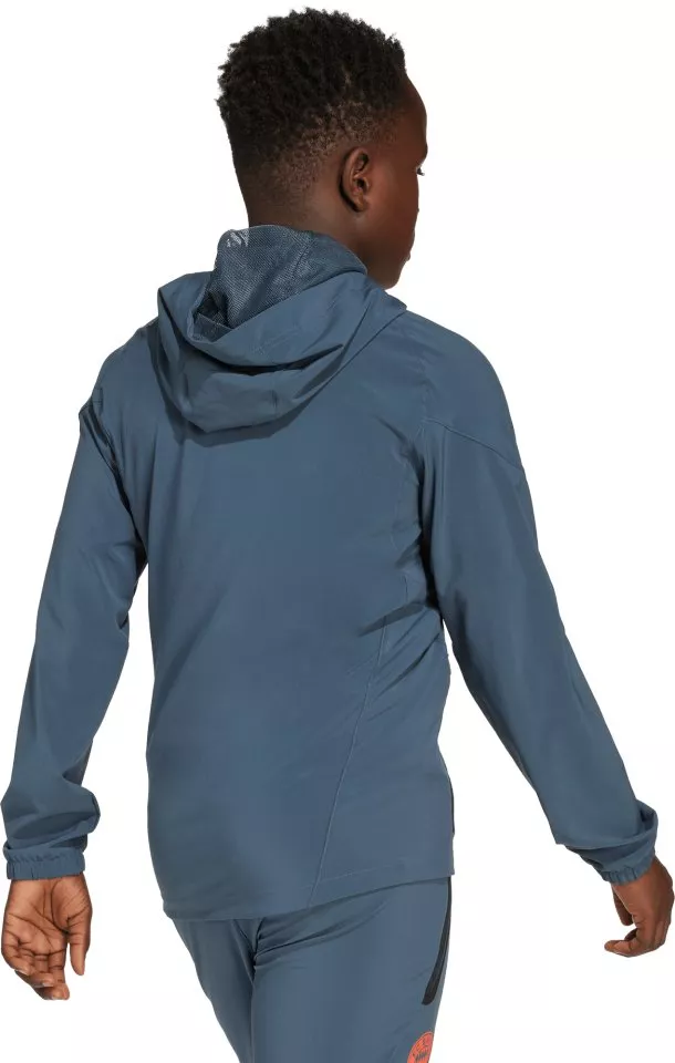 Τζάκετ με κουκούλα adidas FC Bayern Tiro25 Competition Vis Tech Travel Jacket Kids