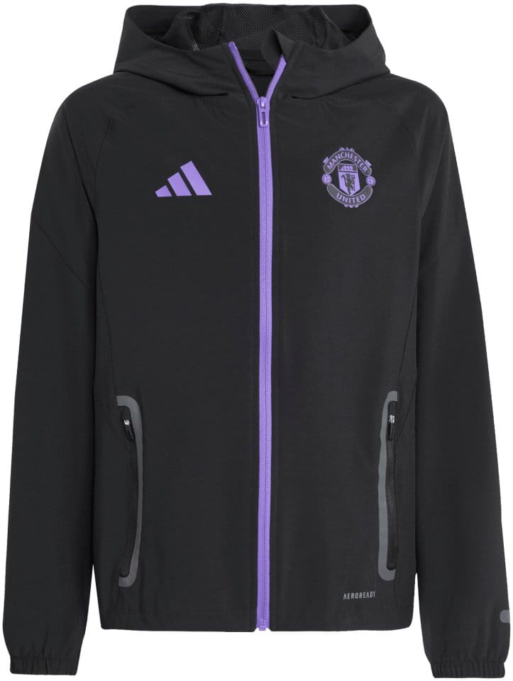 Jacheta cu gluga adidas MUFC C VT J Y 2025/26
