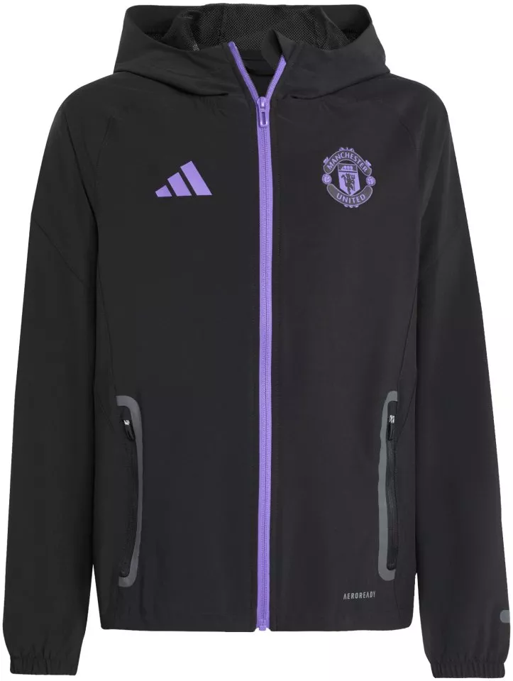 Jacheta cu gluga adidas MUFC C VT J Y 2025/26