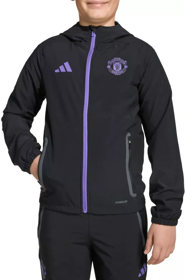 Jacheta cu gluga adidas MUFC C VT J Y 2025/26