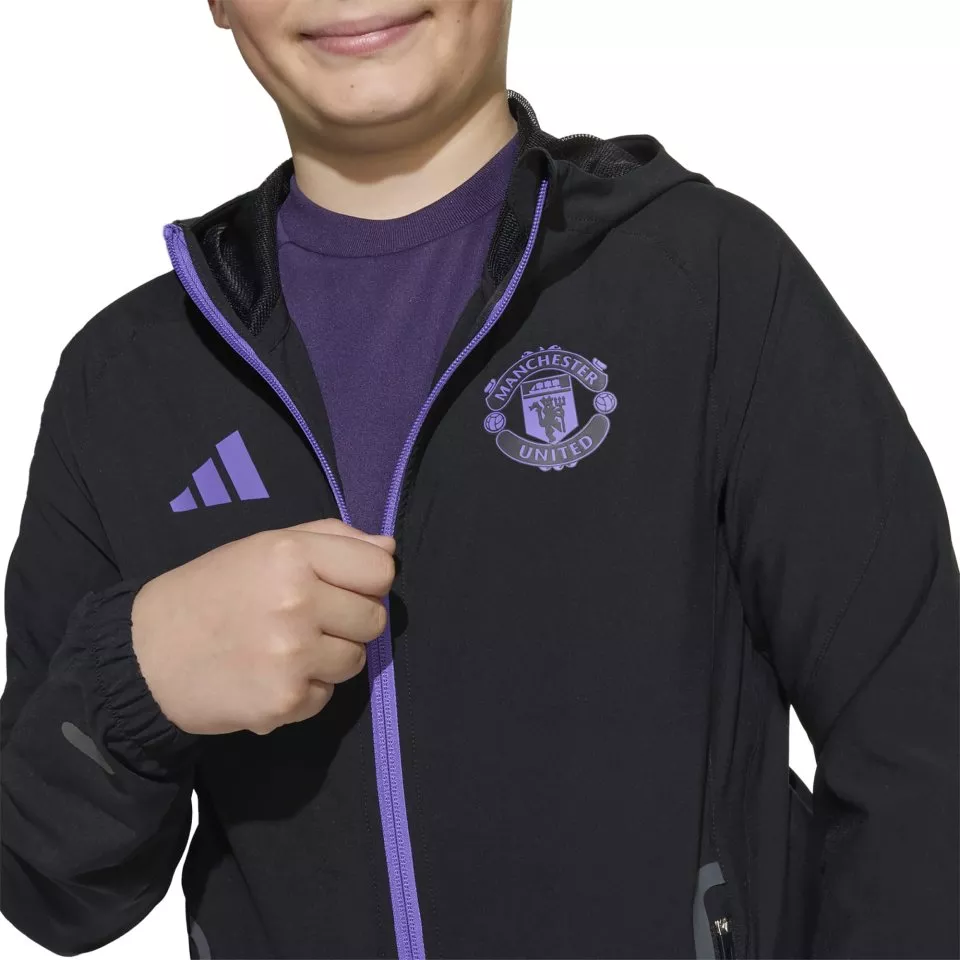 Jacheta cu gluga adidas MUFC C VT J Y 2025/26