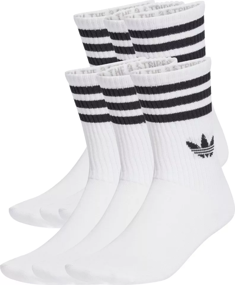 Nogavice adidas Originals 3 Stripes Crew 6er Pack Socks