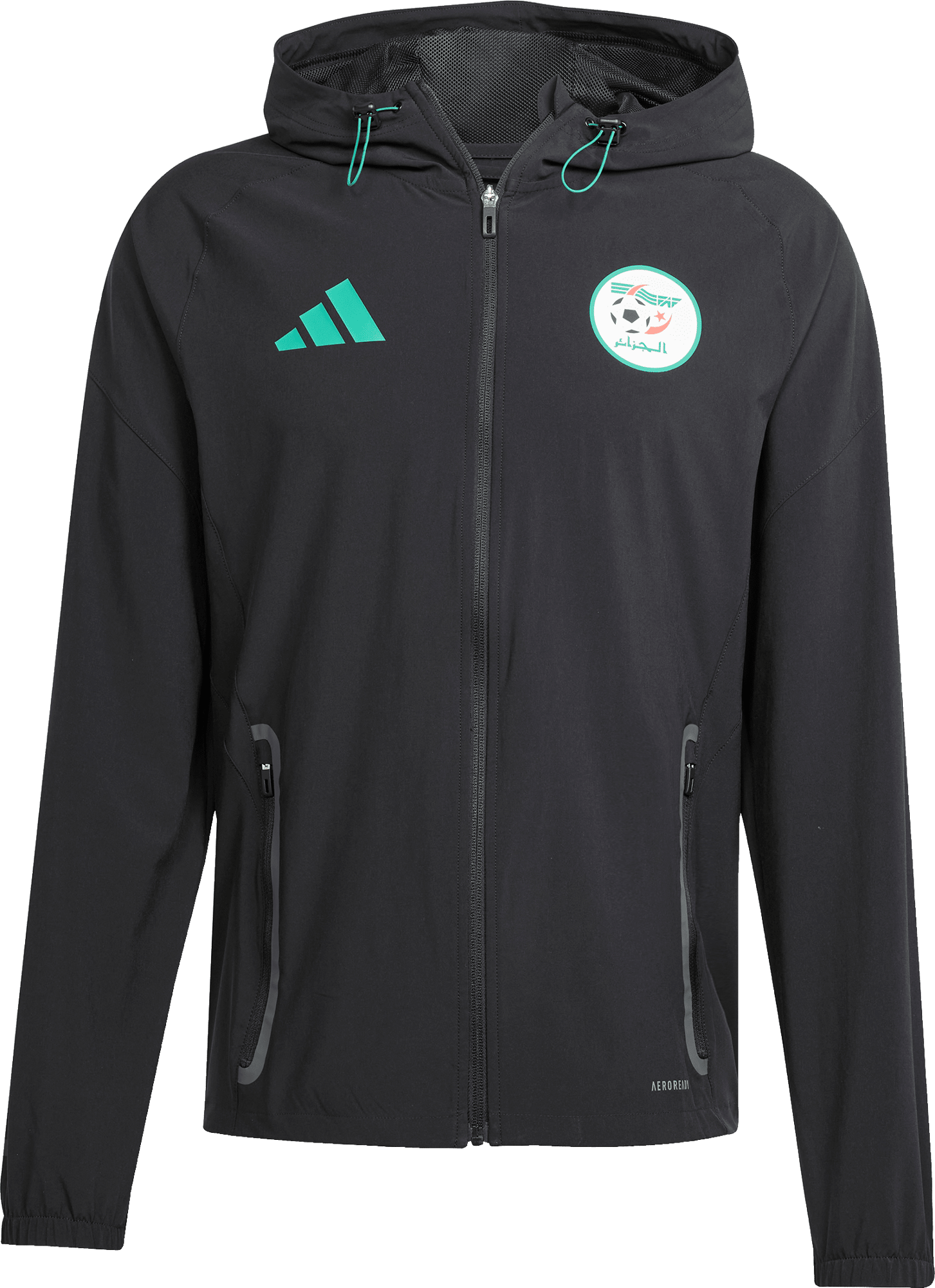 Jacka med huva adidas Algeria Tiro25 Competition Vis Tech Travel Jacket