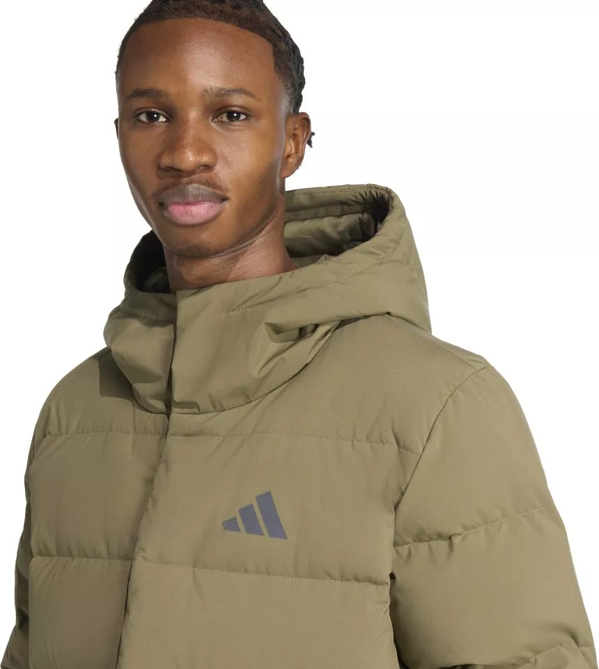 Hupullinen takki adidas Helionic CLIMAWARM Hooded Down