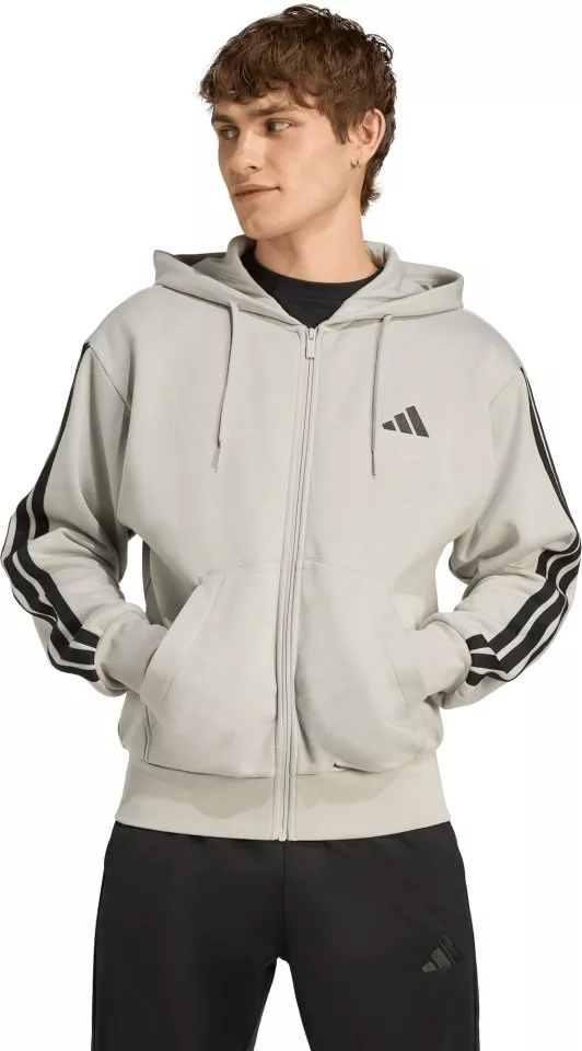 Φούτερ-Jacket με κουκούλα adidas Sportswear Essentials Three Stripes Fleece