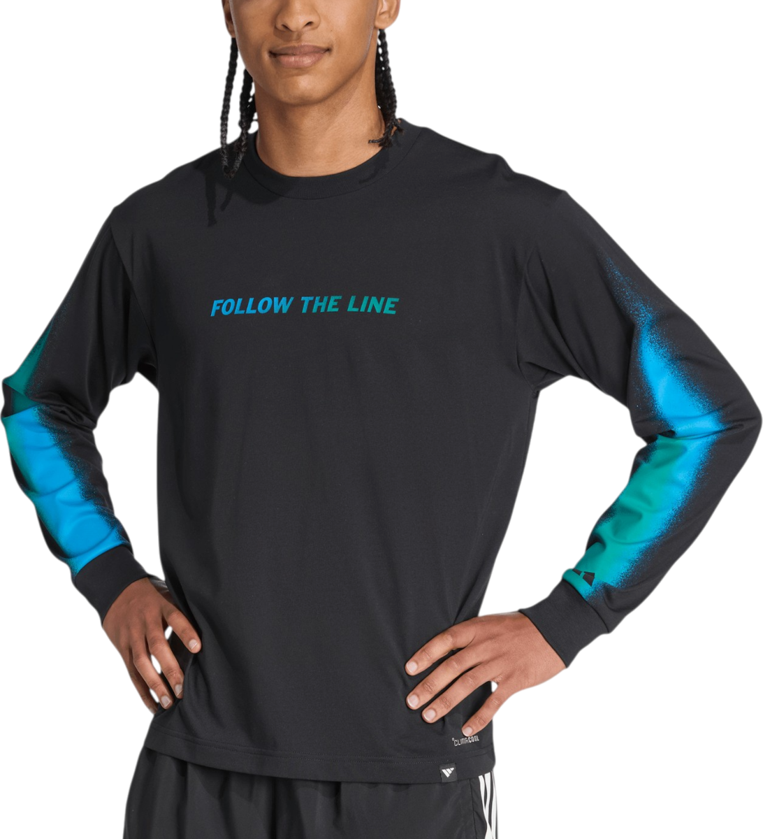 Тениска с дълъг ръкав adidas Follow the Line