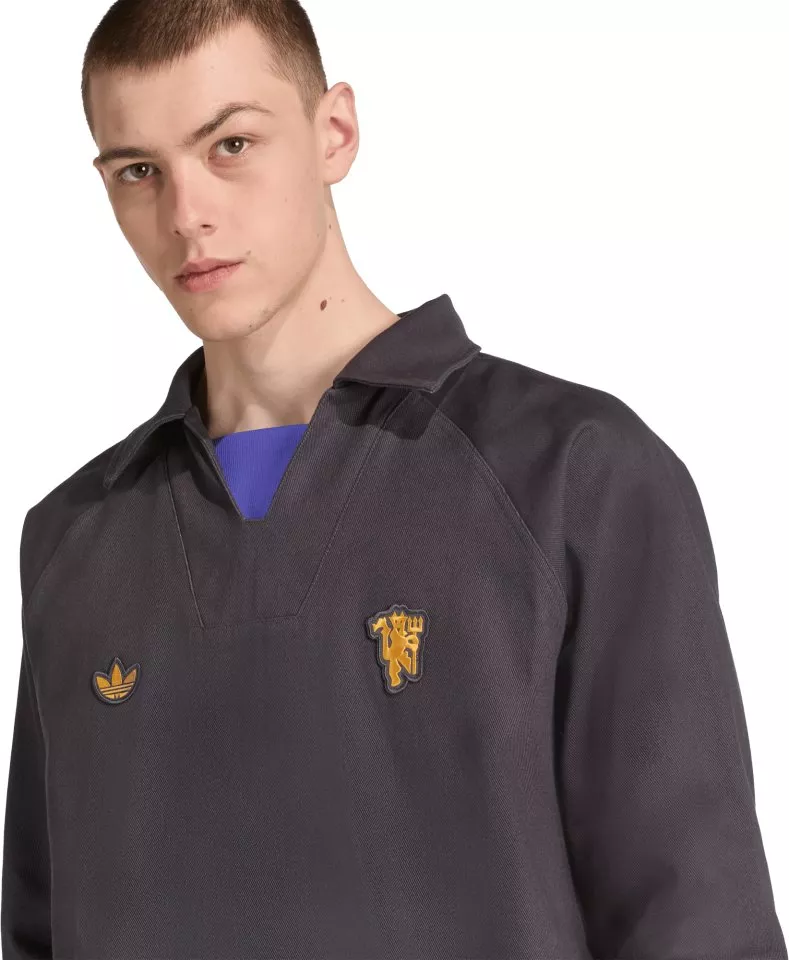 Langærmet T-shirt adidas Originals Manchester United Icon Drill Top