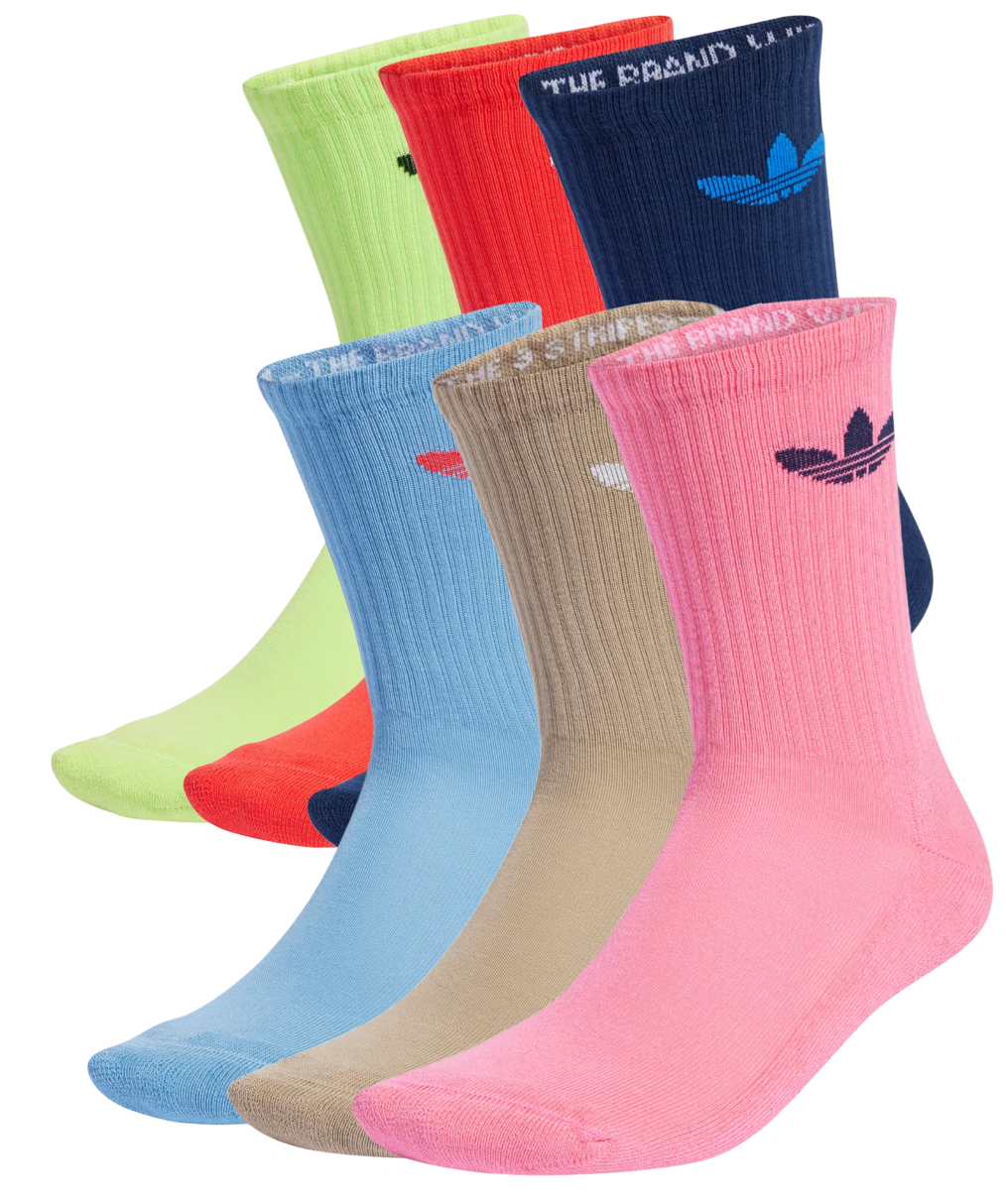 Κάλτσες adidas Originals Trefoil Crew Cushion 6 Pair Socks