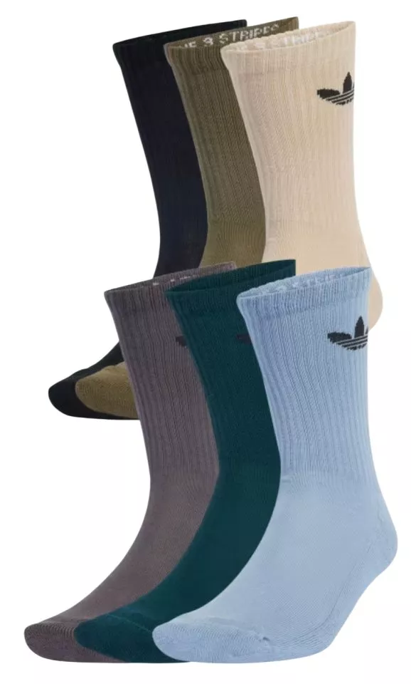 Κάλτσες adidas Originals Trefoil Crew Cushion 6 Pair Socks