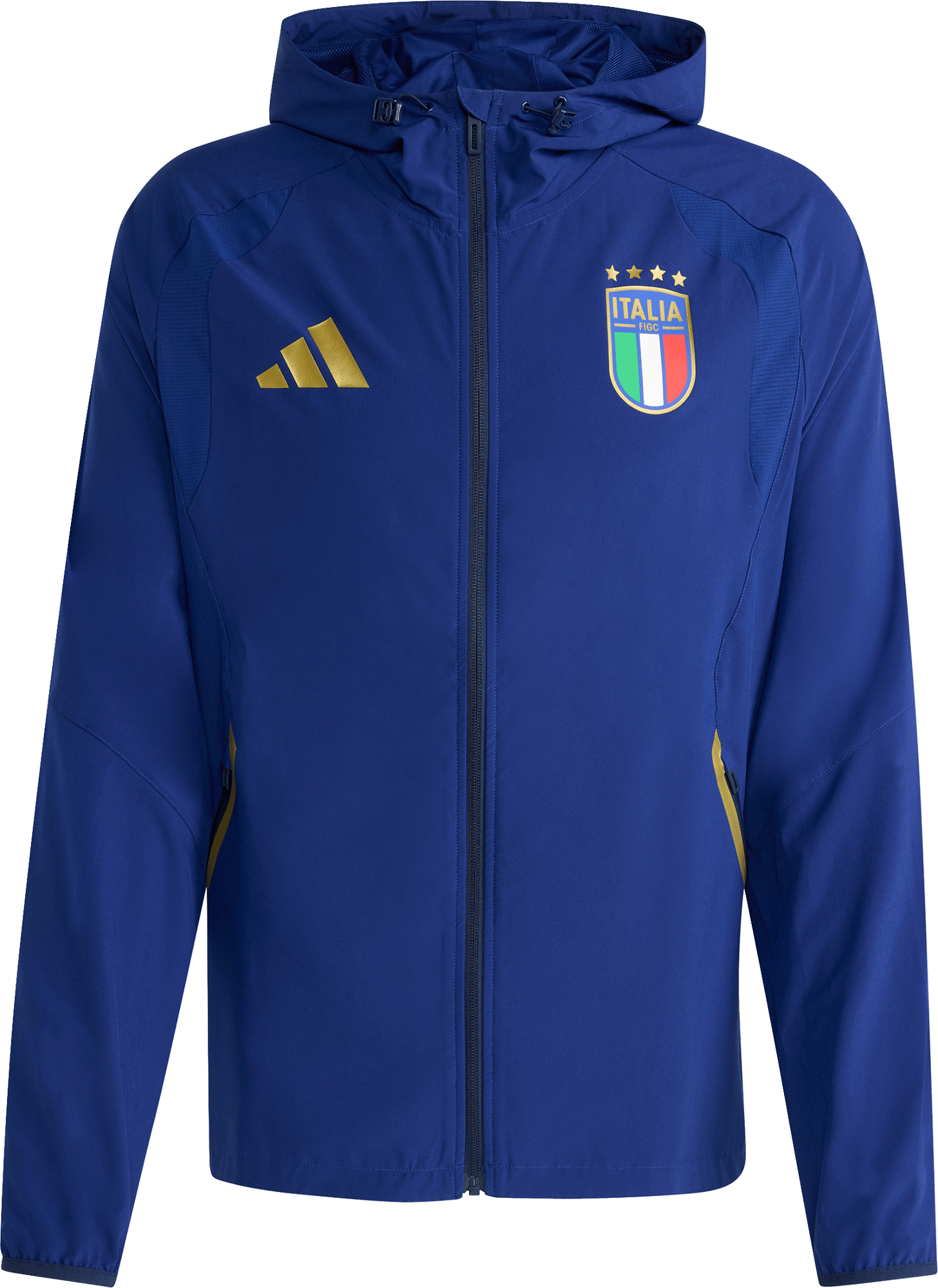 Jacheta cu gluga adidas Italy Tiro Travel Windbreaker