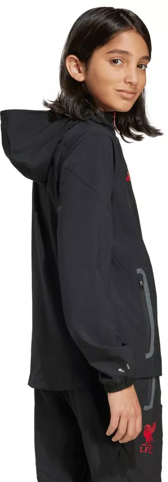 Τζάκετ με κουκούλα adidas Liverpool FC Tiro25 Competition Vis Tech Track Jacket Kids