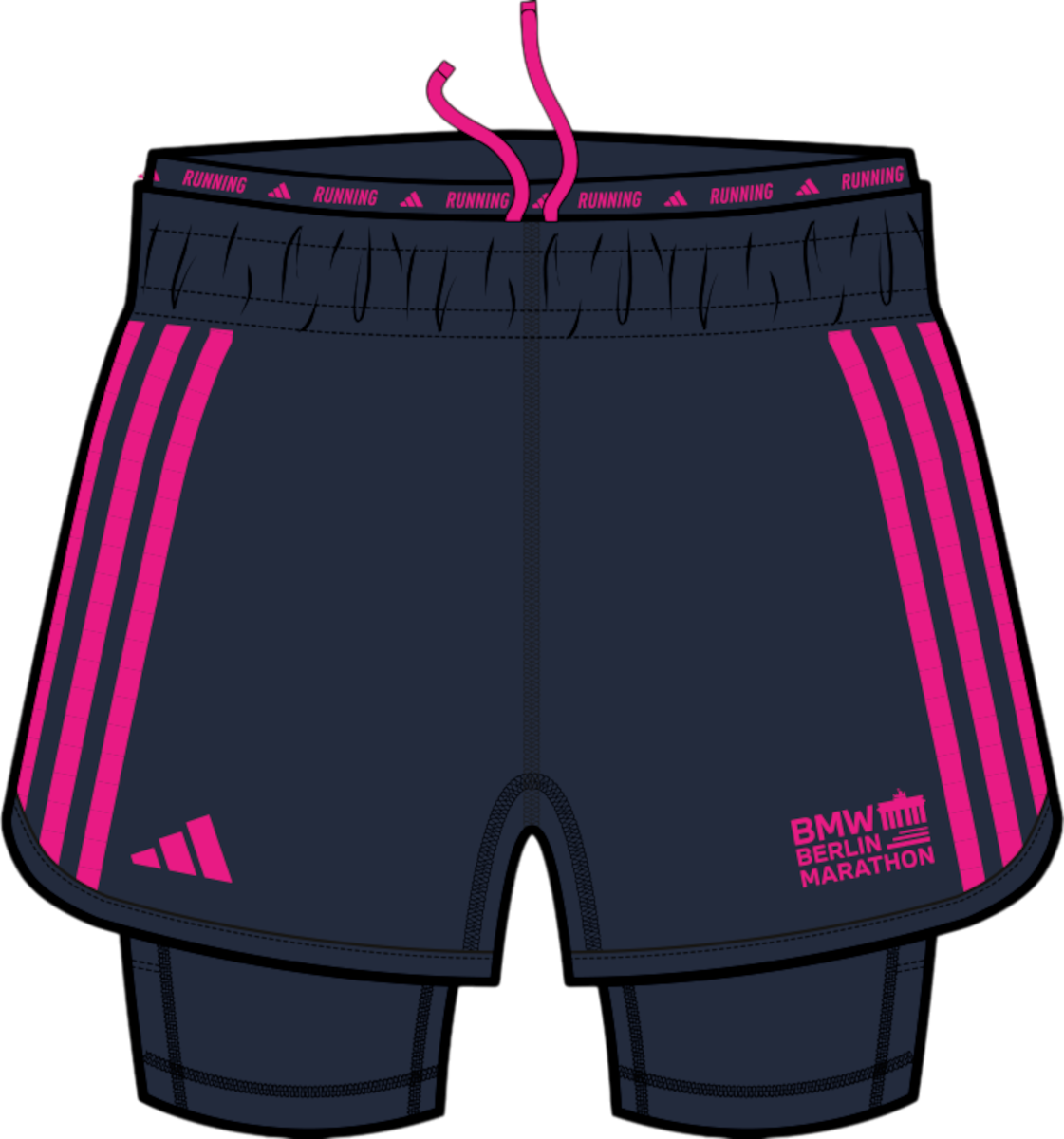 adidas BMW Berlin Marathon 2025 2in1 Rövidnadrág