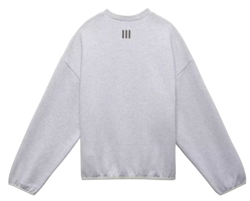 Mikica adidas Fear Of God Athletics Heather Fleece Crewnek