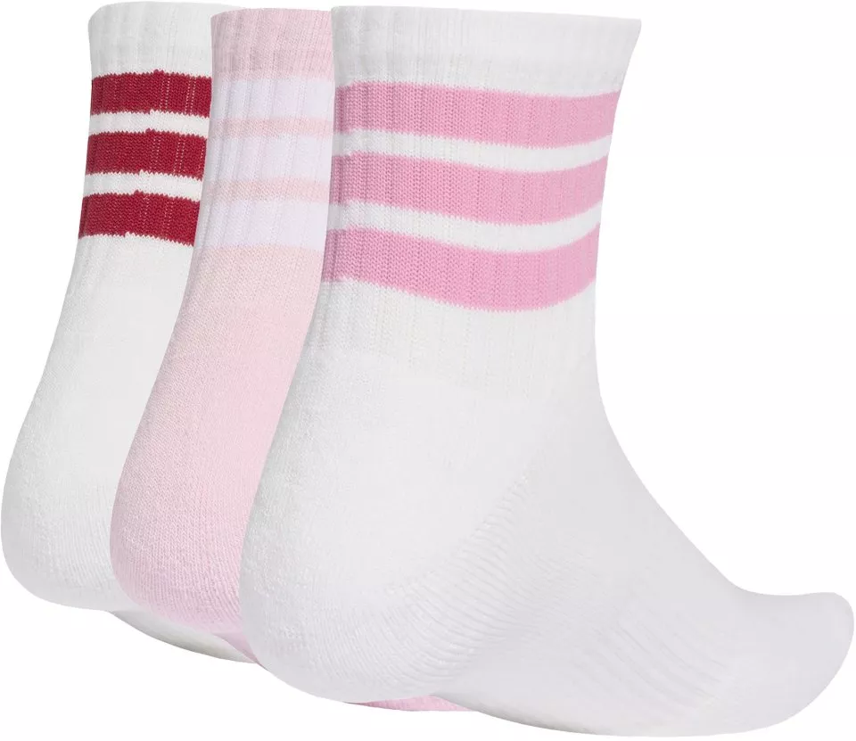 Nogavice adidas Stripes Cushioned Mid Cut - 3 pairs