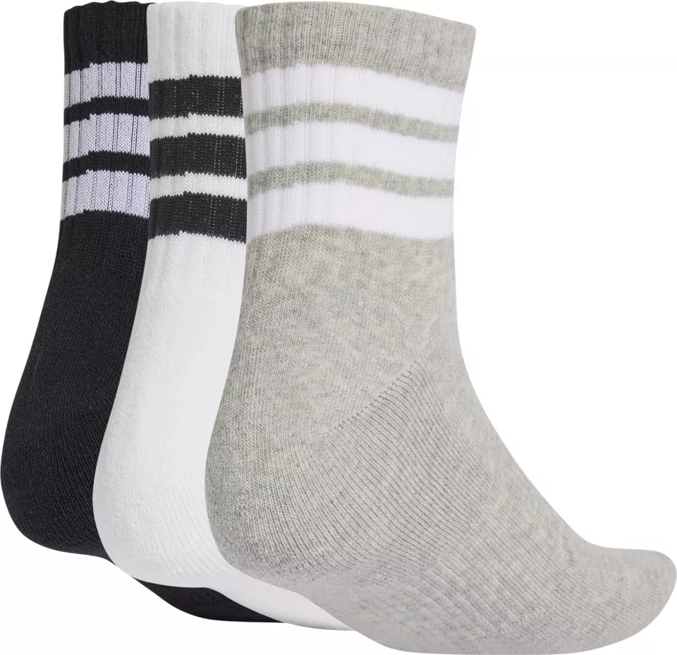 Strømper adidas Stripes Cushioned Mid Cut - 3 pairs