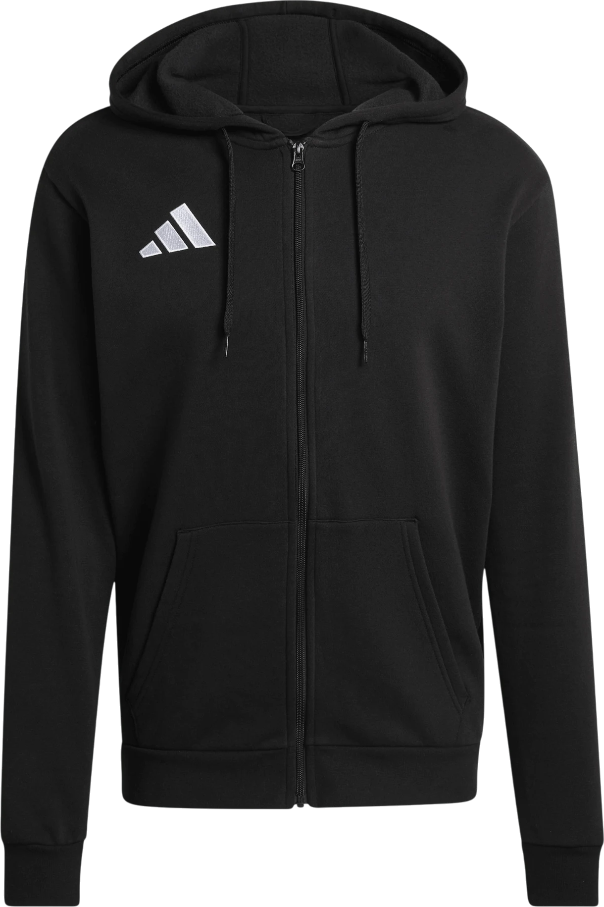 adidas Entrada 26 Full-Zip Sweatshirt met capuchon, S, Zwart