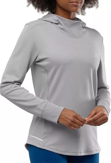 Mikina s kapucňou Salomon AGILE LS HOODIE W