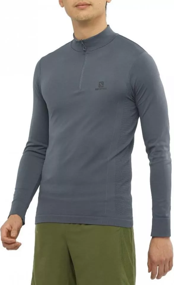 Tričko s dlhým rukávom Salomon EXPLORE SEAMLESS HALF ZIP M