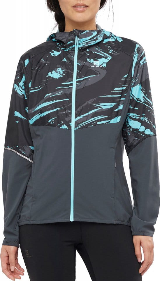 Kapuzenjacke Salomon AGILE FZ HOODIE W