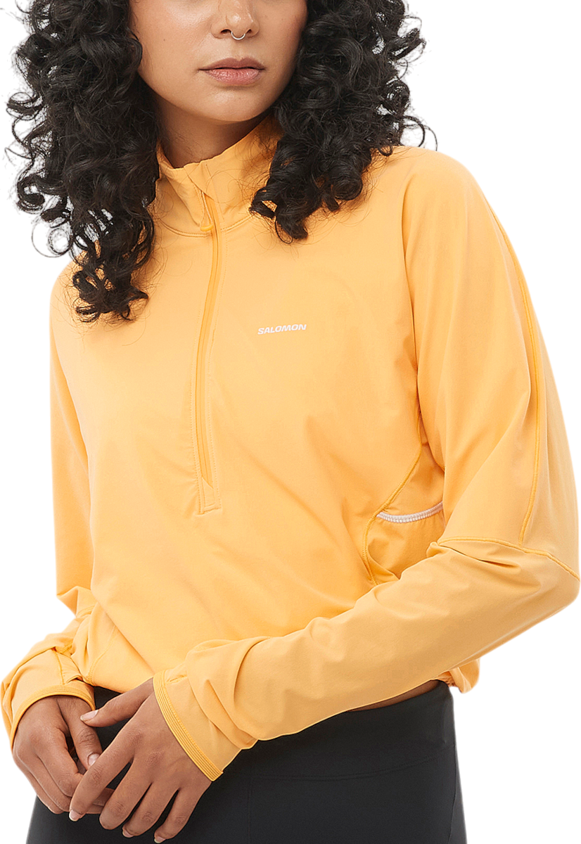 Bunda s kapucňou Salomon SENSE AERO HYBRID CROPPED HZ HD W