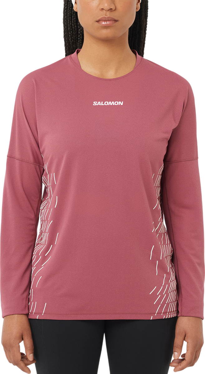 Langarm-T-Shirt Salomon SENSE AERO LS TEE GFX W