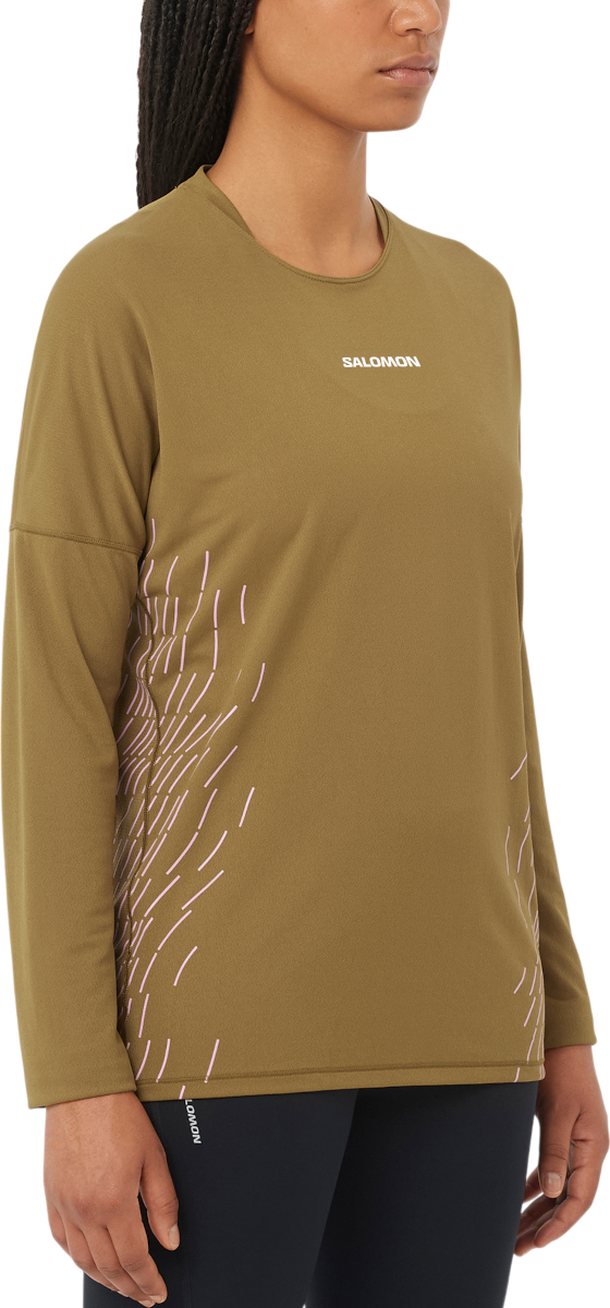 Langarm-T-Shirt Salomon SENSE AERO LS TEE GFX W