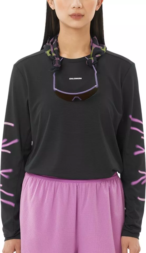 Långärmad T-shirt Salomon SHAKEout CORE LS TEE GFX W