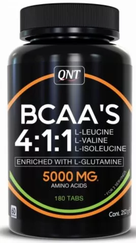 QNT BCAA S 4:1:1 + Glutamin - 180 kapslí