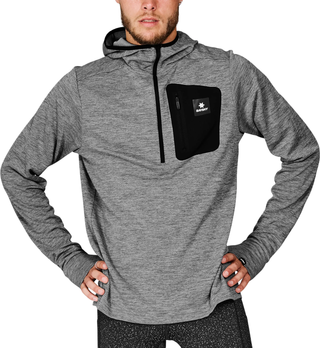 Sweatshirt com capuz Saysky Pace Half Zip Hoodie