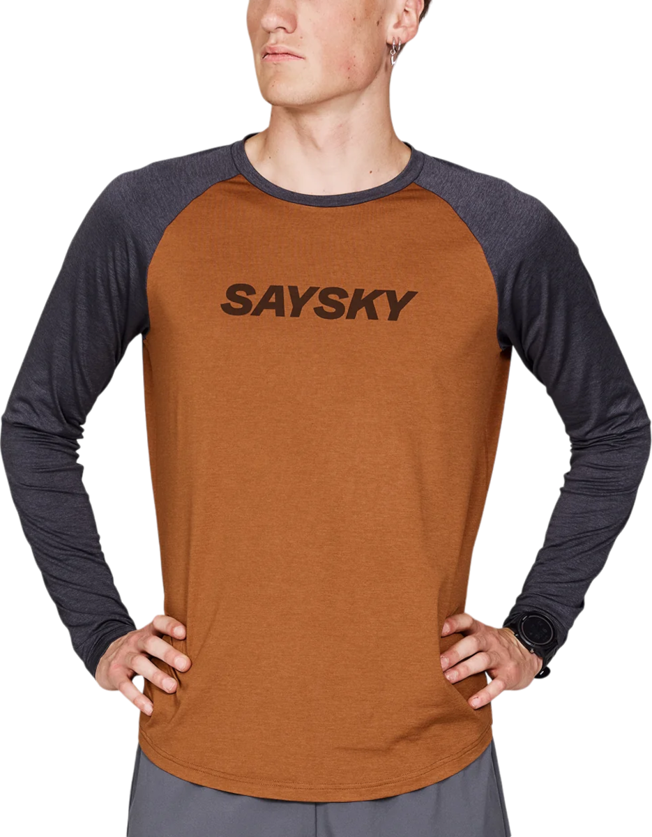 T-Shirt de manga comprida Saysky Logo Pace Long Sleeve