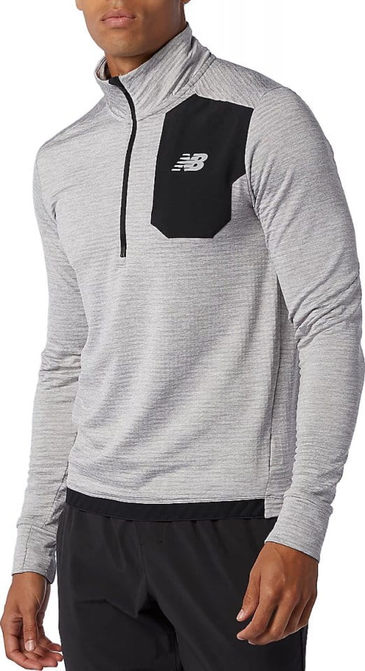 Majica dugih rukava New Balance NB Heat Grid Half Zip