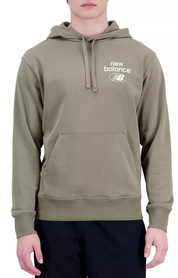 Sweatshirt med huva New Balance Essentials Reimagined French Terry